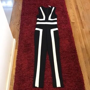 Black and white jumpsuit